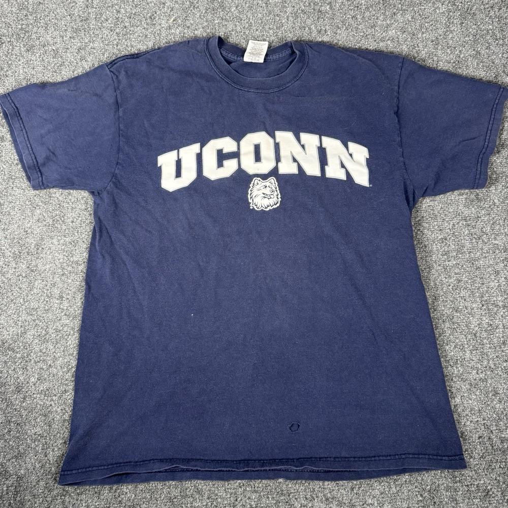 Vintage University of Connecticut UConn Huskies Shirt Large 90s Y2K